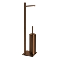 Gedy - Toiletrol- en wc-borstelhouder TRILLY brons