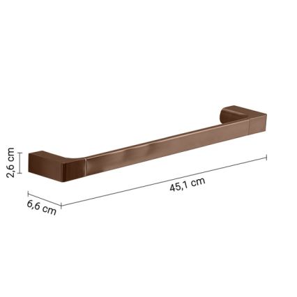 Gedy - Wandhanddoekhouder PIRENEI 45 cm brons