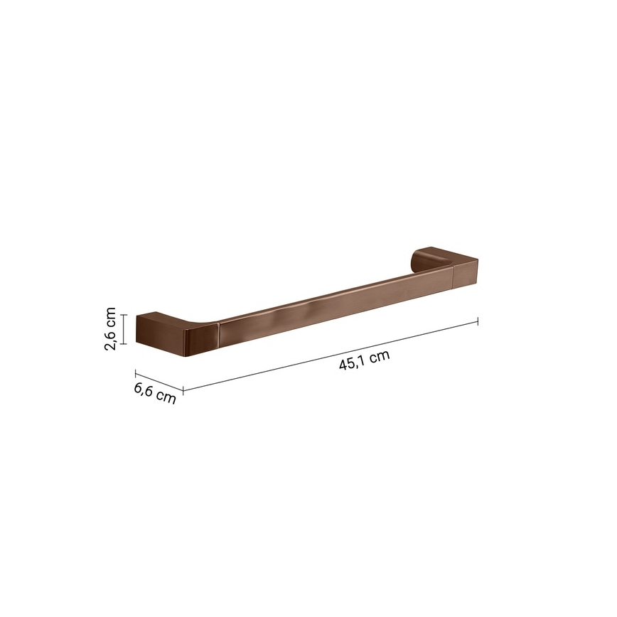 Gedy - Wandhanddoekhouder PIRENEI 45 cm brons