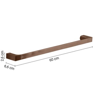 Gedy - Wandhanddoekrek PIRENEI 60 cm brons