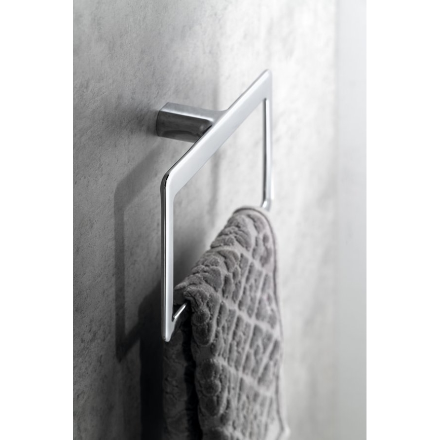 Gedy - Wandhouder voor handdoeken PIRENEI 15x23 cm glanzend chroom