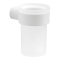 Gedy - Wandhouder voor tandenborstels PIRENEI melkglas/wit