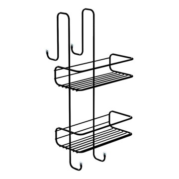Gedy - Wandplank voor in de douche CHROM LINE 49x24 cm mat zwart