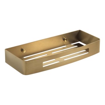 Gedy - Wandplank voor in de douche SMART 30x12,8 cm mat goudkleurig