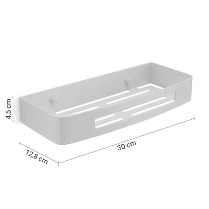 Gedy - Wandplank voor in de douche SMART 30x12,8 cm wit