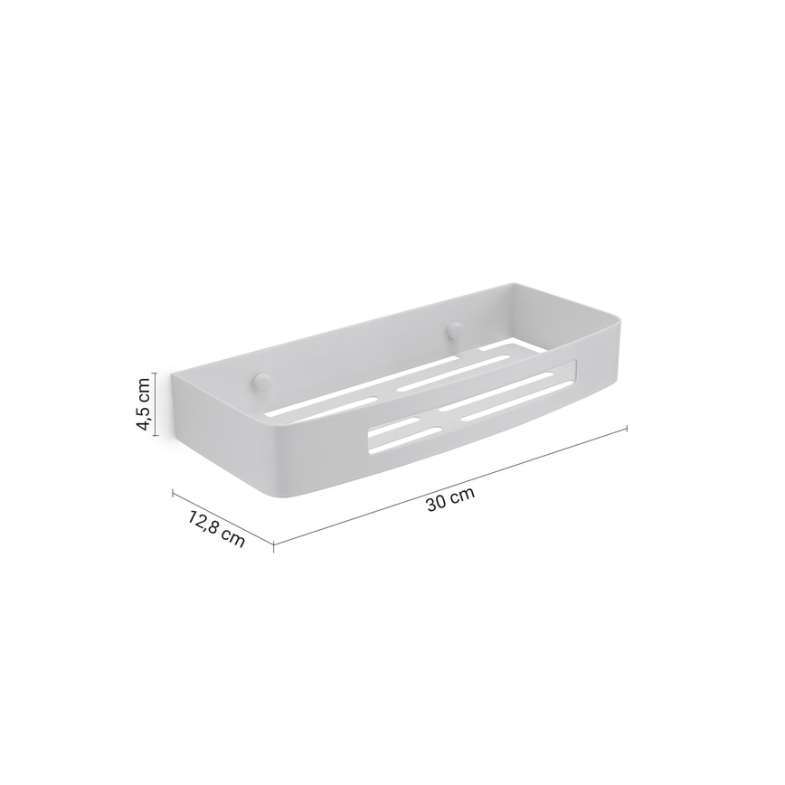 Gedy - Wandplank voor in de douche SMART 30x12,8 cm wit
