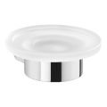 Gedy - Wandzeepbakje PIRENEI melkglas/glanzend chroom