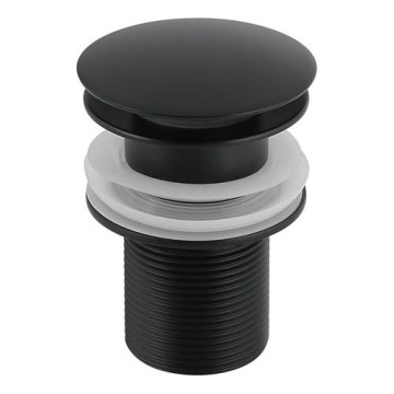 Gedy - Wastafelafvoer CLICK-CLACK Ø 6,6 cm mat zwart