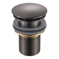 Gedy - Wastafelafvoer CLICK-CLACK Ø 6,6 cm metallic grijs