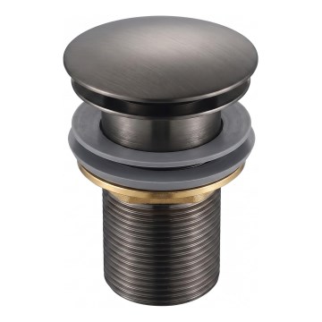 Gedy - Wastafelafvoer CLICK-CLACK Ø 6,6 cm metallic grijs