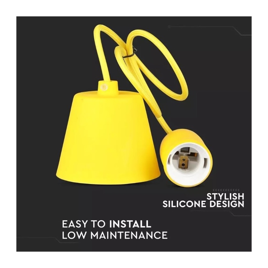 Gele Hanglamp 1x E27 / 60W / 230V