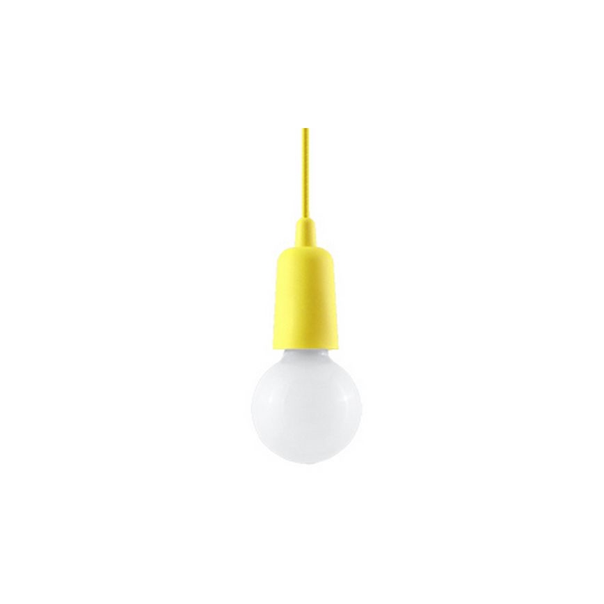 Gele Hanglamp DIEGO 1x E27 / 60W / 230V