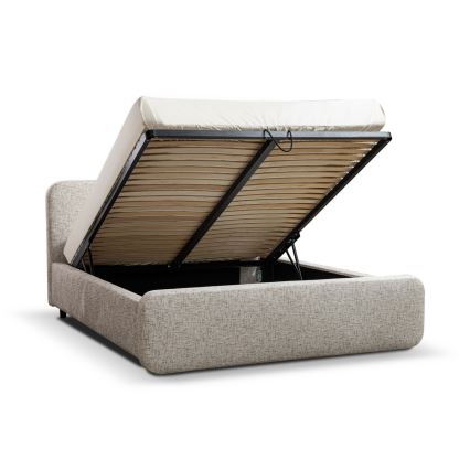 Gestoffeerd bed zonder matras LAJLA 160x200 cm beige