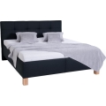 Gestoffeerd bed MARIA 180x200 cm met matras en opbergruimte, antraciet