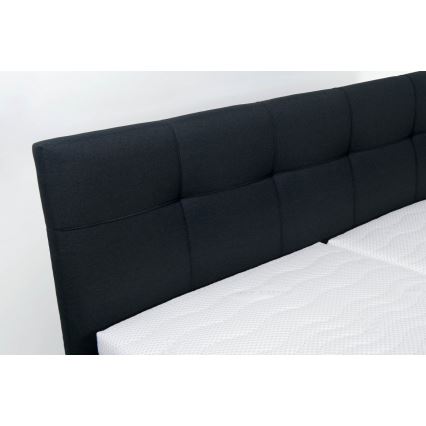 Gestoffeerd bed MARIA 180x200 cm met matras en opbergruimte, antraciet