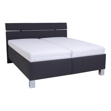 Gestoffeerd bed met een opslagruimte zonder matras ALIS 160x200 cm antraciet