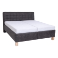 Gestoffeerd bed met een opslagruimte zonder matras VIOLET 180x200 cm donkerbruin