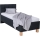 Gestoffeerd bed met matras en opbergruimte MARIA ONE 90x200 cm antraciet