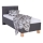 Gestoffeerd bed met matras en opbergruimte MARIA ONE 90x200 cm grijs