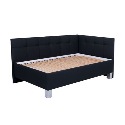 Gestoffeerd bed met matras en opbergruimte MARIA PETITE 120x200 cm antraciet