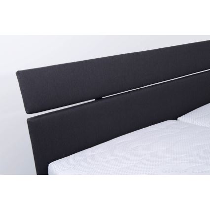 Gestoffeerd bed met matras en opslagruimte ALIS 160x200 cm antraciet