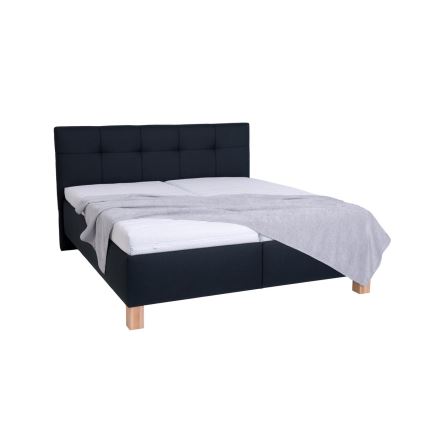 Gestoffeerd bed met matras en opslagruimte MARIA 160x200 cm antraciet