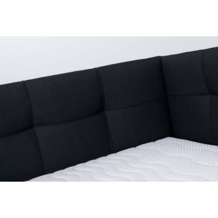Gestoffeerd bed met matras en opslagruimte MARIA PETITE 120x200 cm antraciet