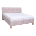 Gestoffeerd bed met matras en opslagruimte VIOLET 180x200 cm beige