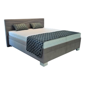 Gestoffeerd bed met matras WINDSOR 180x200 cm beige
