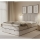 Gestoffeerd bed met matrassen en opslagruimte GRACE 140x200 cm grijs