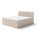 Gestoffeerd bed met matrassen en topper met opbergruimte EMBER 180x200 cm beige