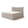 Gestoffeerd bed met matrassen en topper SOFIA 180x200 cm beige