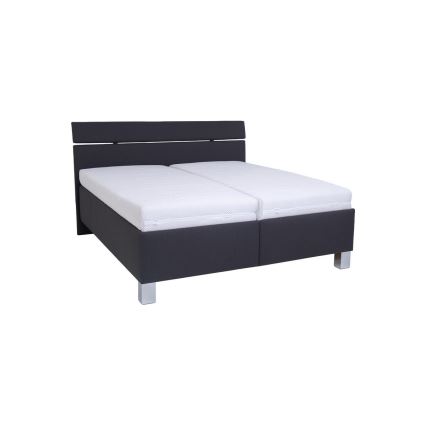 Gestoffeerd bed met opbergruimte ALIS 160x200 cm, zonder matras, antraciet