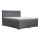 Gestoffeerd bed met opbergruimte en matrassen met topper NEW BOLERO 180x200 cm grijs