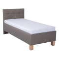 Gestoffeerd bed met opbergruimte zonder matras MARIA ONE 90x200 cm taupe