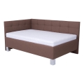 Gestoffeerd bed met opbergruimte zonder matras MARIA PETITE 120x200 cm bruin