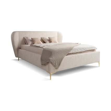 Gestoffeerd bed zonder matras DALIA 180x200 cm beige