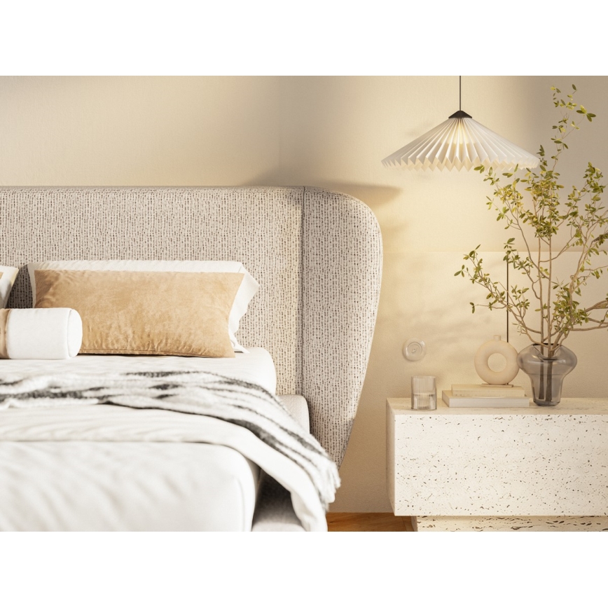 Gestoffeerd bed zonder matras DALIA 180x200 cm beige