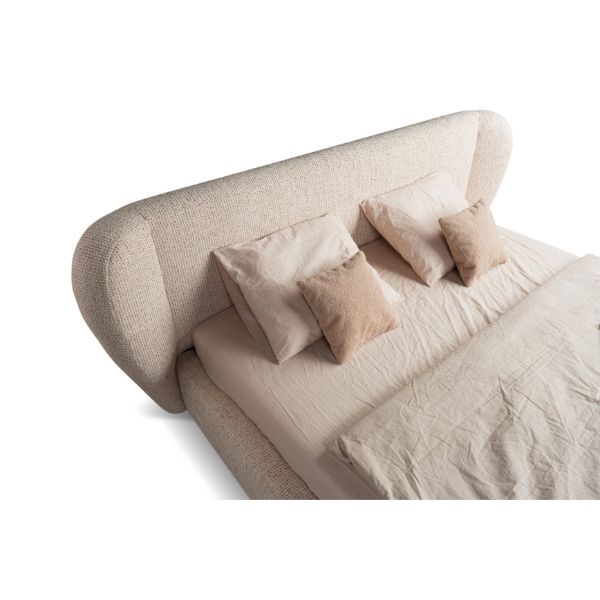 Gestoffeerd bed zonder matras DALIA 180x200 cm beige