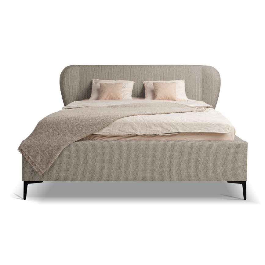 Gestoffeerd bed zonder matras DALIA 180x200 cm grijs