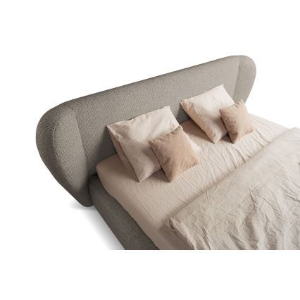 Gestoffeerd bed zonder matras DALIA 180x200 cm grijs
