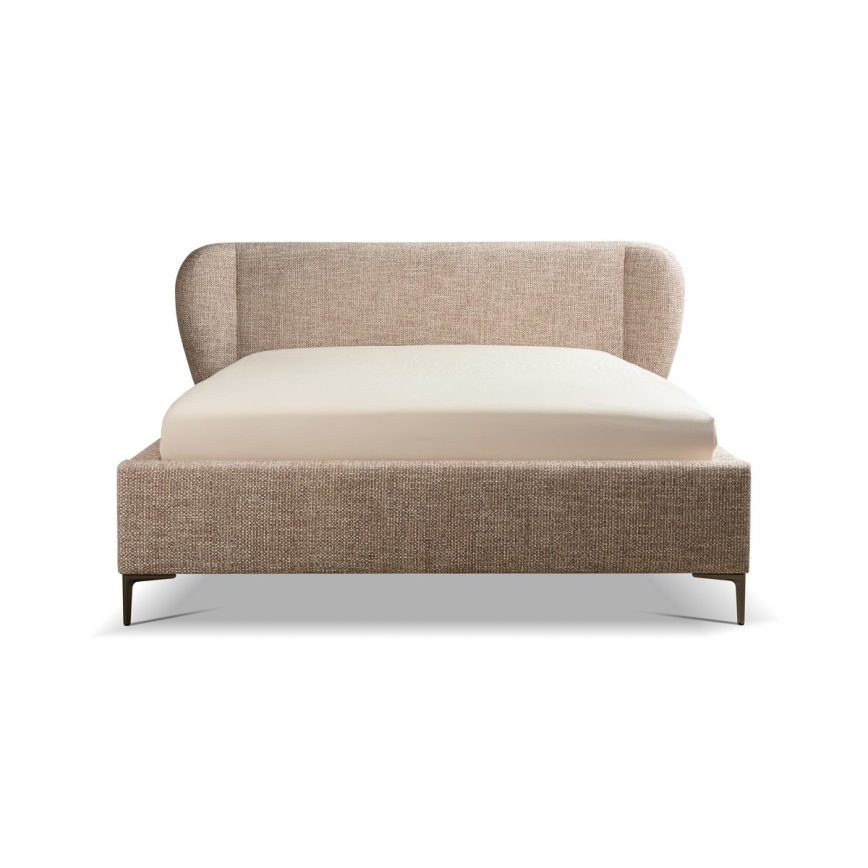 Gestoffeerd bed zonder matras DALIA 180x200 cm grijs
