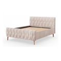 Gestoffeerd bed zonder matras FLORA 180x200 cm beige
