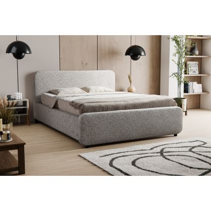 Gestoffeerd bed zonder matras LAJLA 160x200 cm beige