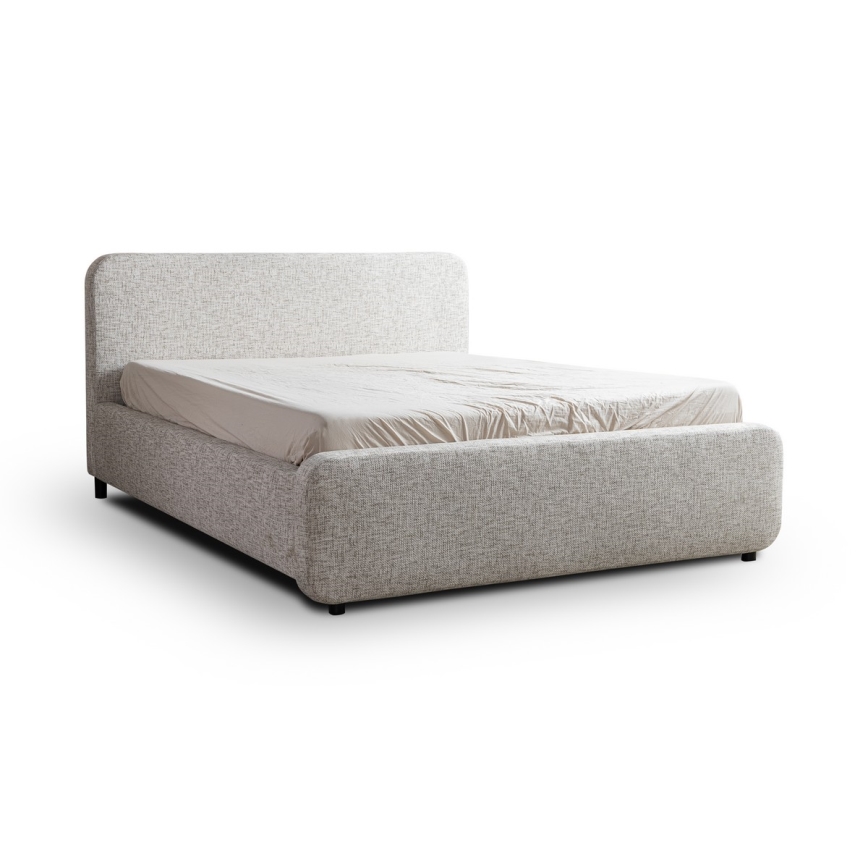 Gestoffeerd bed zonder matras LAJLA 180x200 cm beige