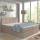Gestoffeerd tweepersoonsbed EMBER 180x200 cm met matrassen, topper en opbergruimte, beige