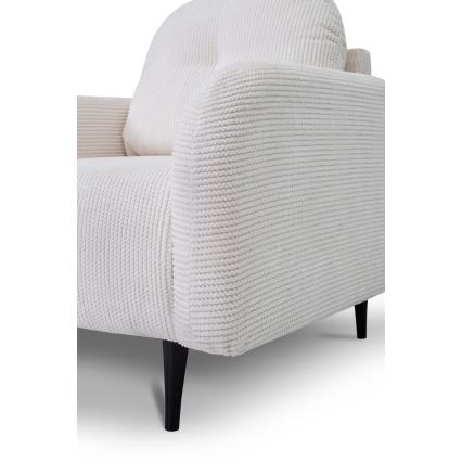 Gestoffeerde fauteuil CLOUDY, crème