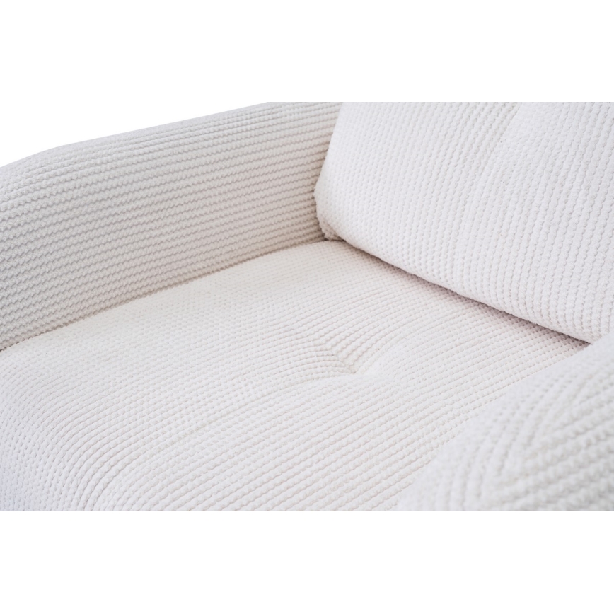 Gestoffeerde fauteuil CLOUDY, crème