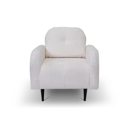 Gestoffeerde fauteuil CLOUDY, crème