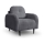 Gestoffeerde fauteuil CLOUDY grijs